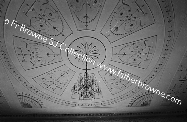 GLIN CASTLE  STAIRCASE HALL CEILING